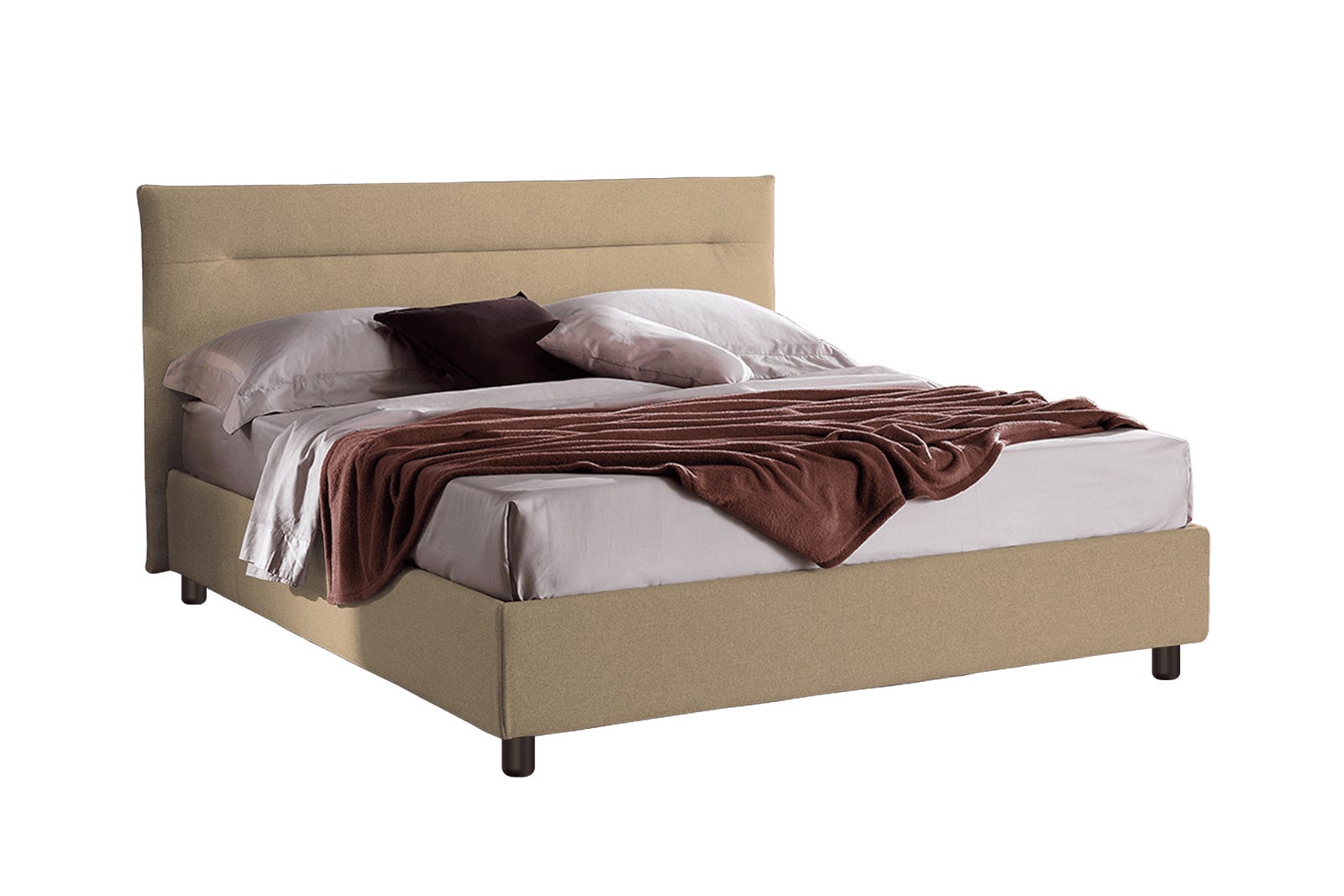 Air - Letto Ethnicraft matrimoniale o king size con struttura in