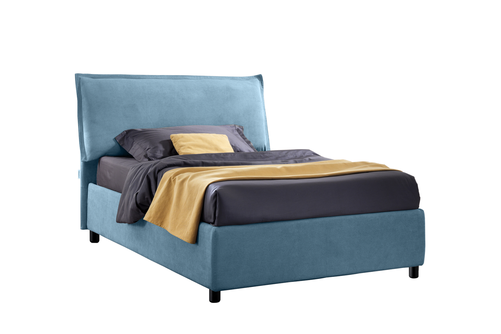 Image of Letto Edera Tessuto Roma 24 Azzurro 120x190 Outlet"055